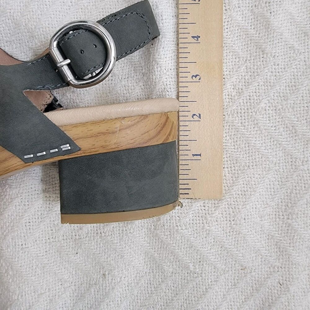 Dansko Multi-strap Metallic and Black Block Heel Sandals - Picture 16 of 16